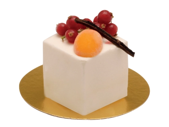 Dessert individuel glacé - Vacherin cubique framboise 125ml x12