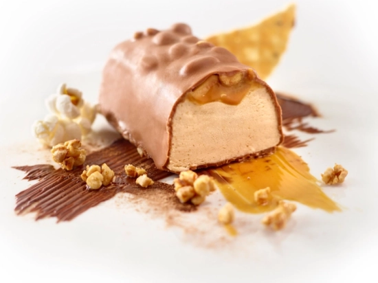 Dessert individuel glacé - Lingot cacahuète caramel 70g x30