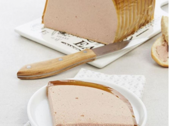Crème de foie de porc supérieur sans barde demi-lune s/v 2.1Kg VPF