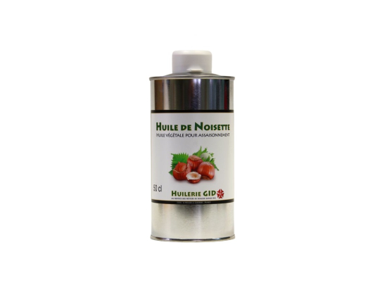 Huile de noisette bidon 50cl - HUILERIE GID