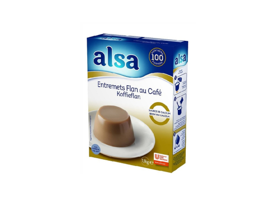 Préparation entremet flan café boite 1.1Kg /100P - ALSA