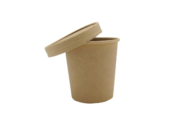 A003 - Pot à soupe kraft 780ML paquet (50U)x10 Publi Embal (bol) - ALPHA FORM (couvercle associé 243037)