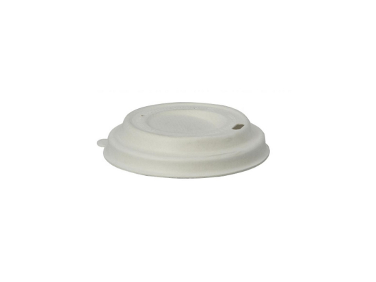 Couvercle dôme blanc fibre moulée Ø67mm [1000 (20x50)] (gobelet associé 4Oz)