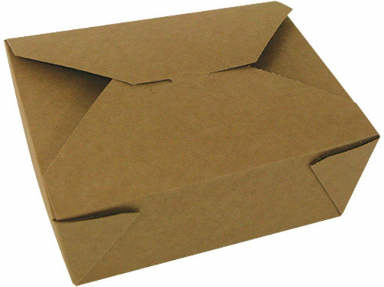 Boite "Firpack" biodégradable carton kraft brun 1324ml (170x137x64mm) (x300)