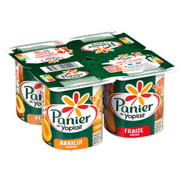 Yaourt panier de fruits panachées (125g x4) - YOPLAIT