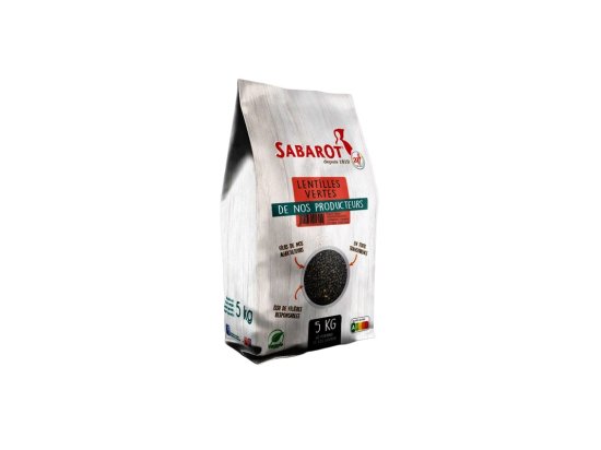 Lentilles vertes (sachet 5Kg) -  SABAROT