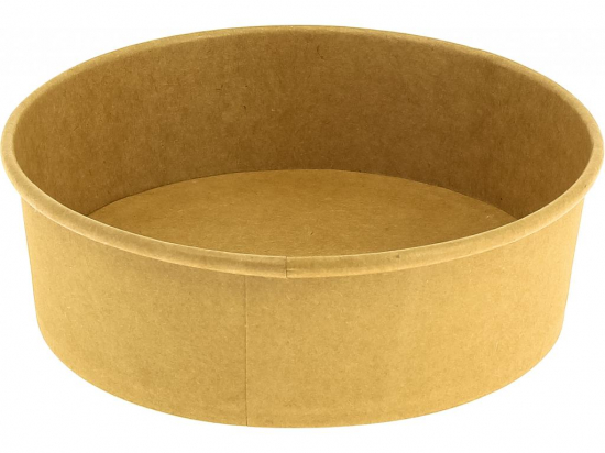 Saladier rond carton brun 550ml (x400) (couvercle associé : 31321050COV/C3) (saladier bol)