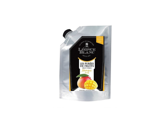 Purée mangue sucrée poche 1Kg - LEONCE BLANC