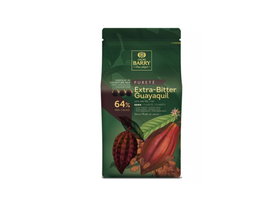 Chocolat noir Extra-Bitter Guayaquil 64% pistoles sac 5Kg - CACAO BARRY