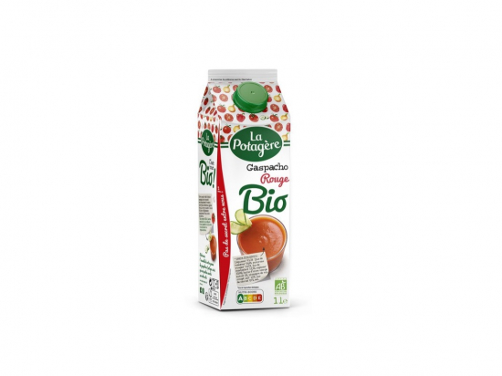 Gaspacho rouge aux tomates et légumes BIO (brique 1L) - LA POTAGÈRE