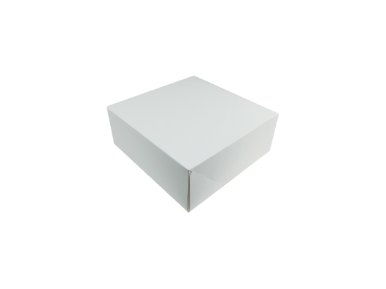 Boite patissière blanche 32x32x8cm (25U)