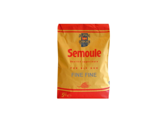 Semoule de blé très fine sac 5Kg - ALPINA SAVOIE