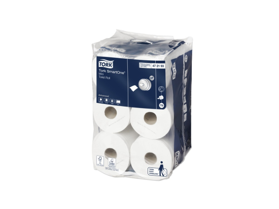 Papier toilette mini Ecolabel SmartOne (12 rouleaux) - TORK SMARTONE