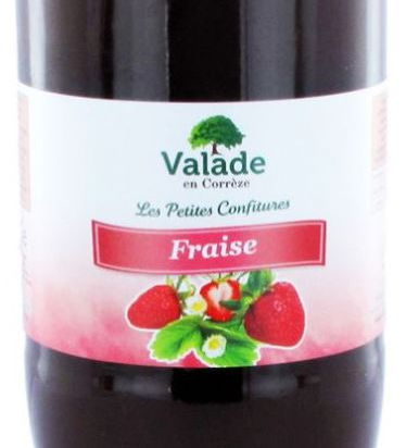 Confiture extra de fraise 45% pot 1Kg - VALADE