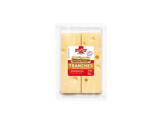 Emmental tranché format sandwitch 500g - ENTREMONT