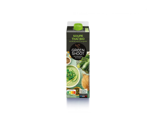 Soupe thaï courgette coco & curry vert (1L x6) - GREENSHOOT