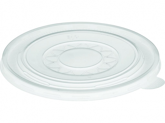 Couvercle transparent anti buée RPET Ø145mm (x400) (pot rond associé : 31321750KR/C3)