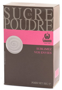 Sucre en poudre étuit bec verseur 1Kg - GIRAUDON