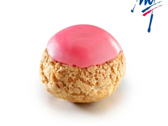 Chou framboise et gianduja 18g x48 - Création Philippe Urraca