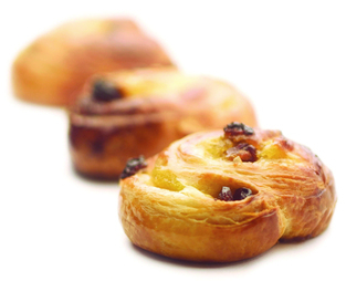 Mini pain raisin 14% beurre prépoussé (30g x200) - Surgelé