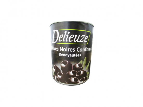 Olives noires dénoyautées 34/36 4/4 - DELIEUZE