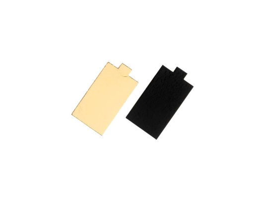 Rectangle or & noir + lang 95x56mm (200U) - NORDIA