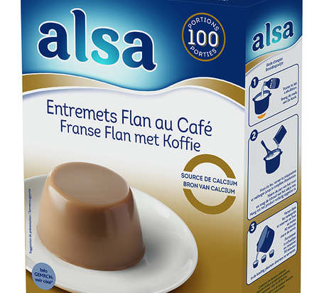 Préparation entremet flan café boite 1.1Kg /100P - ALSA