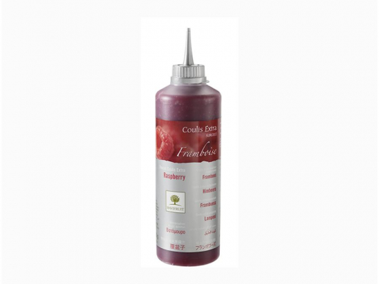 Coulis de framboise sucré bouteille 500g - Surgelé