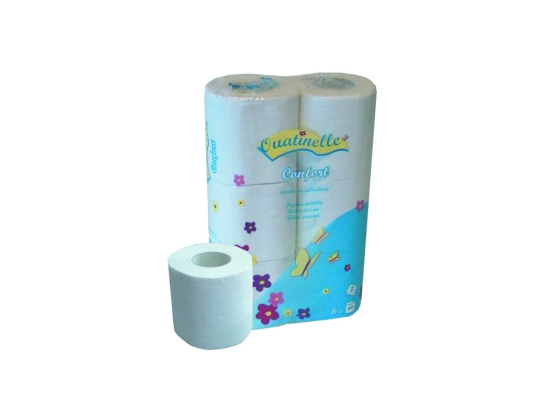 Papier toilette en rouleau domestique 200 formats Ouatinelle (93 rouleaux) - GLOBAL HYGIÈNE