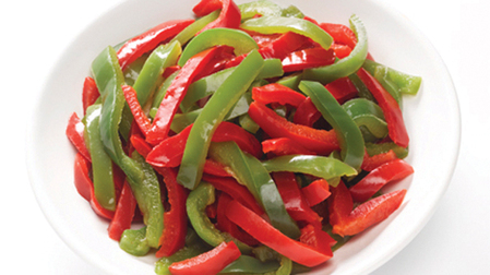 Poivrons rouge et verts en lanières 2.5Kg - mdd - Surgelé