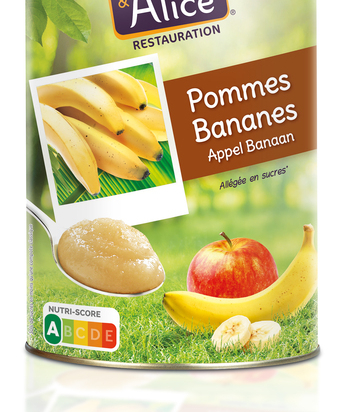 Compote pomme-banane allegée boite 5/1 - CHARLES ET ALICE