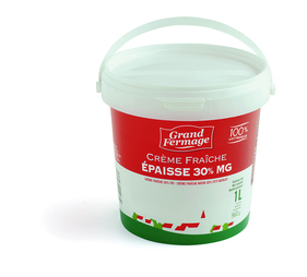 Crème fraîche épaisse 30%Mg 1L - GRAND FERMAGE