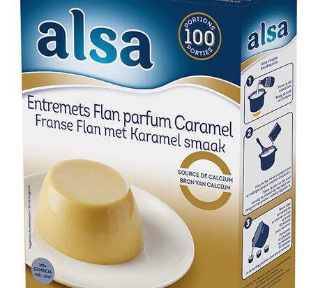 Préparation entremet flan caramel boite 1050g /100P - ALSA