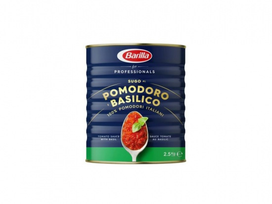 Sauce tomate et basilic boite 5/1 2.5Kg - BARILLA