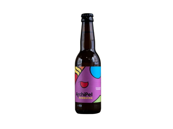Archipel - Kombucha feuilles de cassis [bouteille verre] BIO (330ml x12)