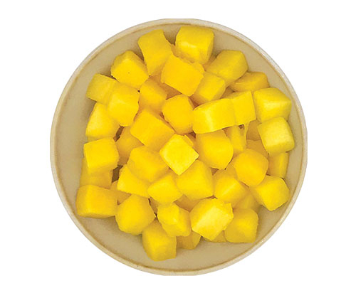 Mangues cubes 10x10mm IQF (1Kg x5) - FRUITS ROUGES & CO -Surgelé