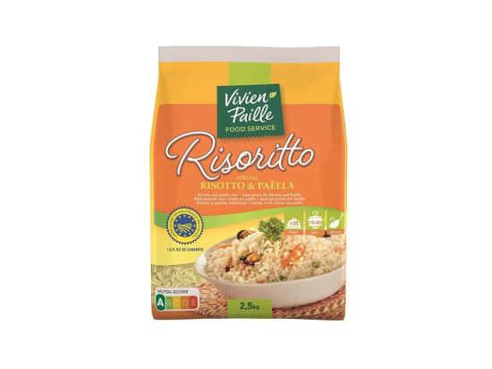 Riz long étuvé spécial risotto paëlla IGP sac 2.5Kg - VIVIEN PAILLE