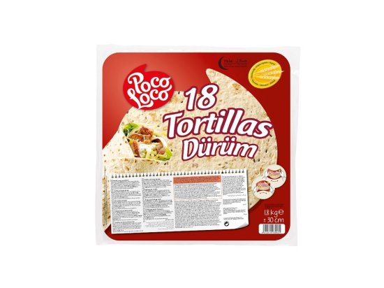 Tortillas de blé ø30cm (paquet 18U x6) - POCO LOCO
