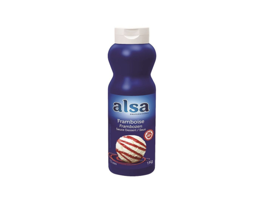 Sauce dessert framboise flacon 1Kg - ALSA