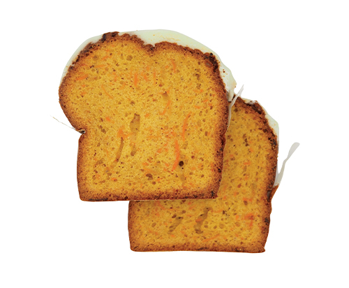 Cake carotte nappé citron prétranché (14 parts x2pcs) 1.35Kg - AMERICAN DESSERTS - Surgelé