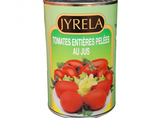Tomate entière pelée au jus boite 5/1 3.825Kg PNE 2.38Kg