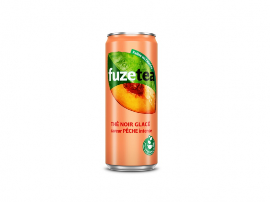 Boisson thé pêche (boite slim 33cl x24) - FUZETEA