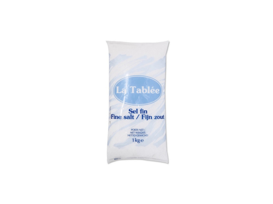 Sel de mer fin (sachet 1Kg x12) - LA TABLEE