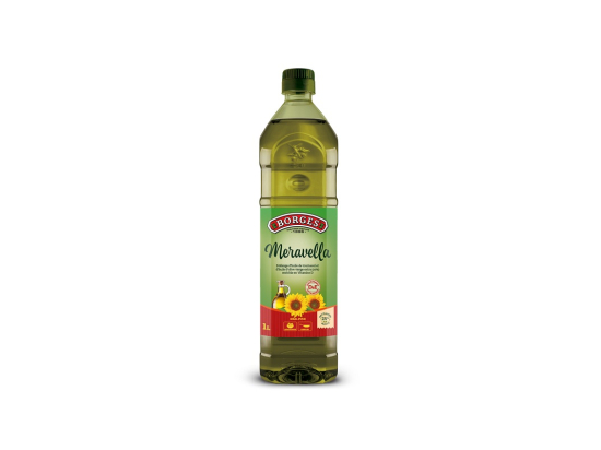 Huile de tournesol olive Meravella bouteille 1L - BORGES