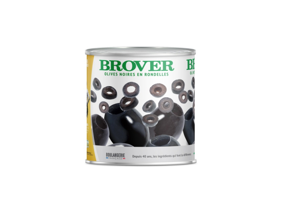Olives noires en rondelles 3/1 - BROVER
