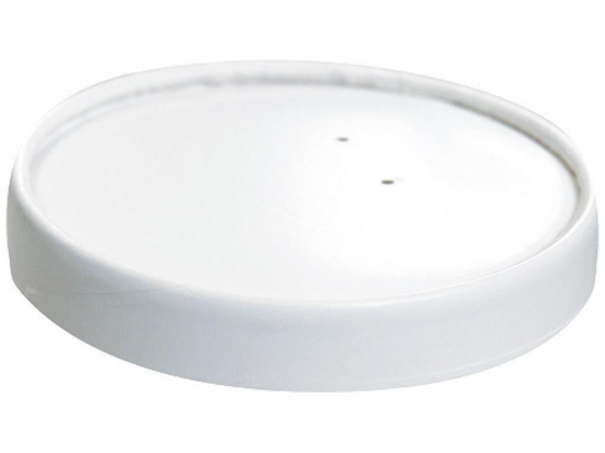 Couvercle rond carton blanc pour pot 24cl/8Oz et 35cl/12Oz (3440012) (92x10mm) (x500) (pot associé : 3040008/C)