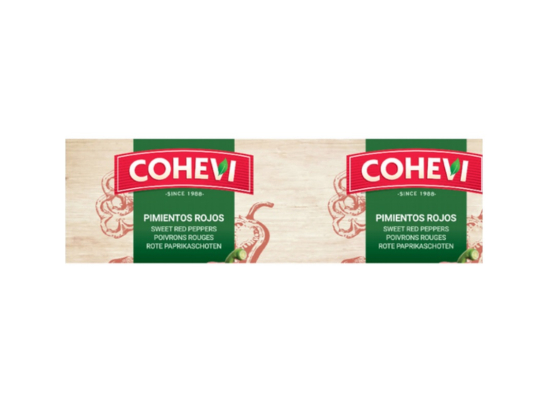 Poivron rouge entier boite 3/1 - COHEVI