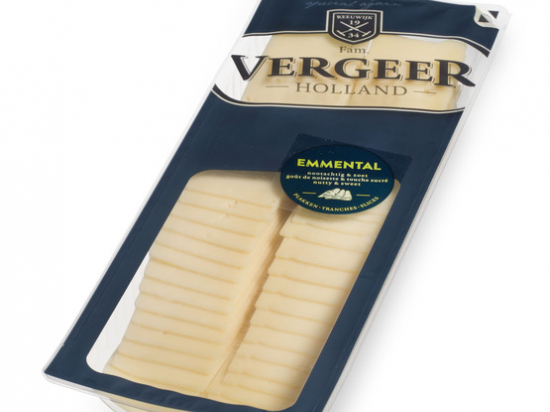 Tranche d'emmental 5x15cm 30%Mg (15g env x34)