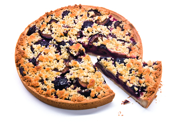Tarte aux prunes Streusel Ø26cm 1.250Kg - Surgelé