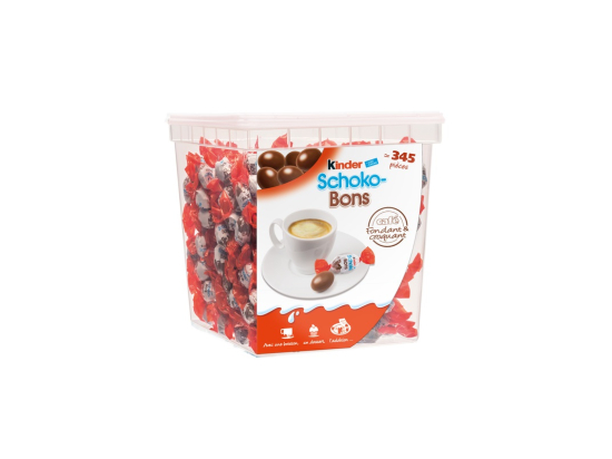 Schoko-Bons chocolat-noisette boite 2Kg (345 étuis) - KINDER